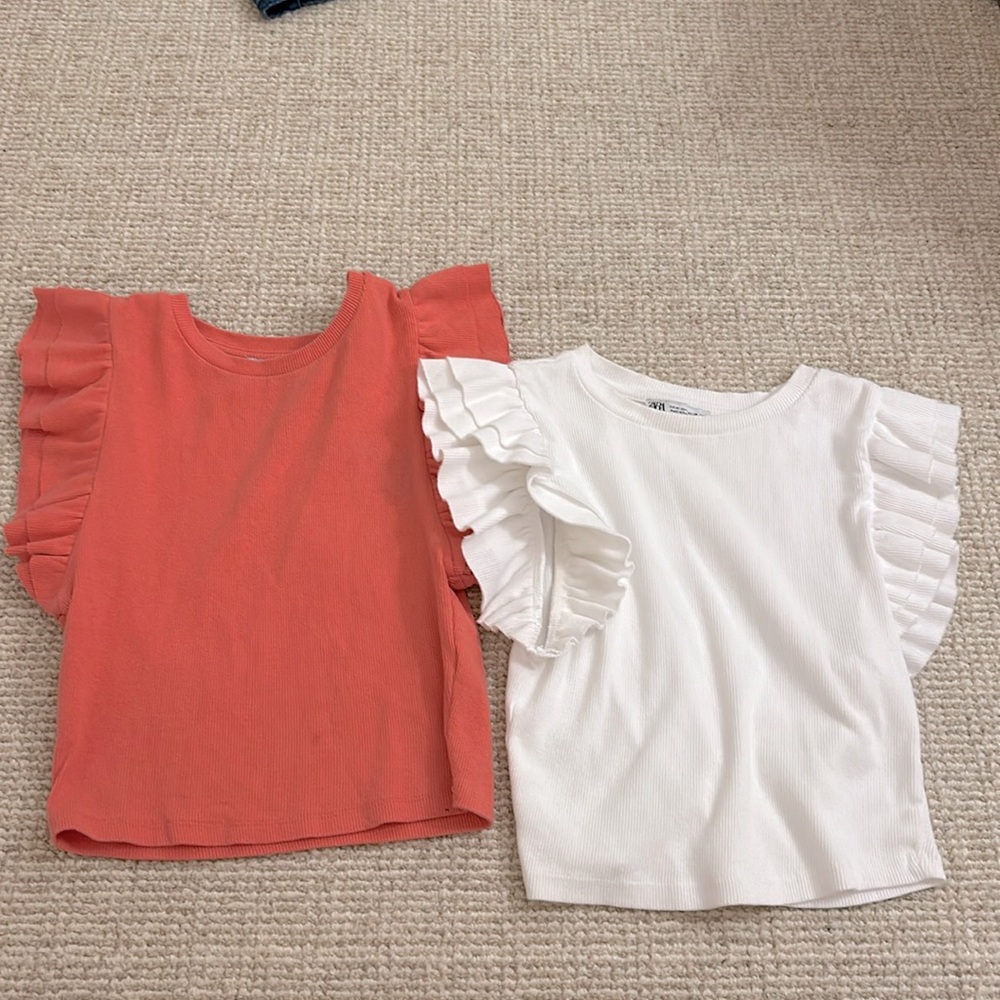 Set of 2 Zara Ruffle Tops